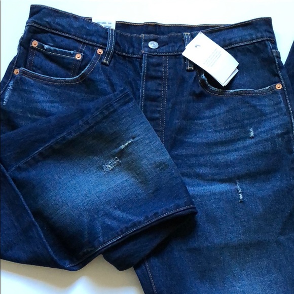 NWTLevi's 501 Skinny Stretch with Raw Hem - Picture 3 of 8